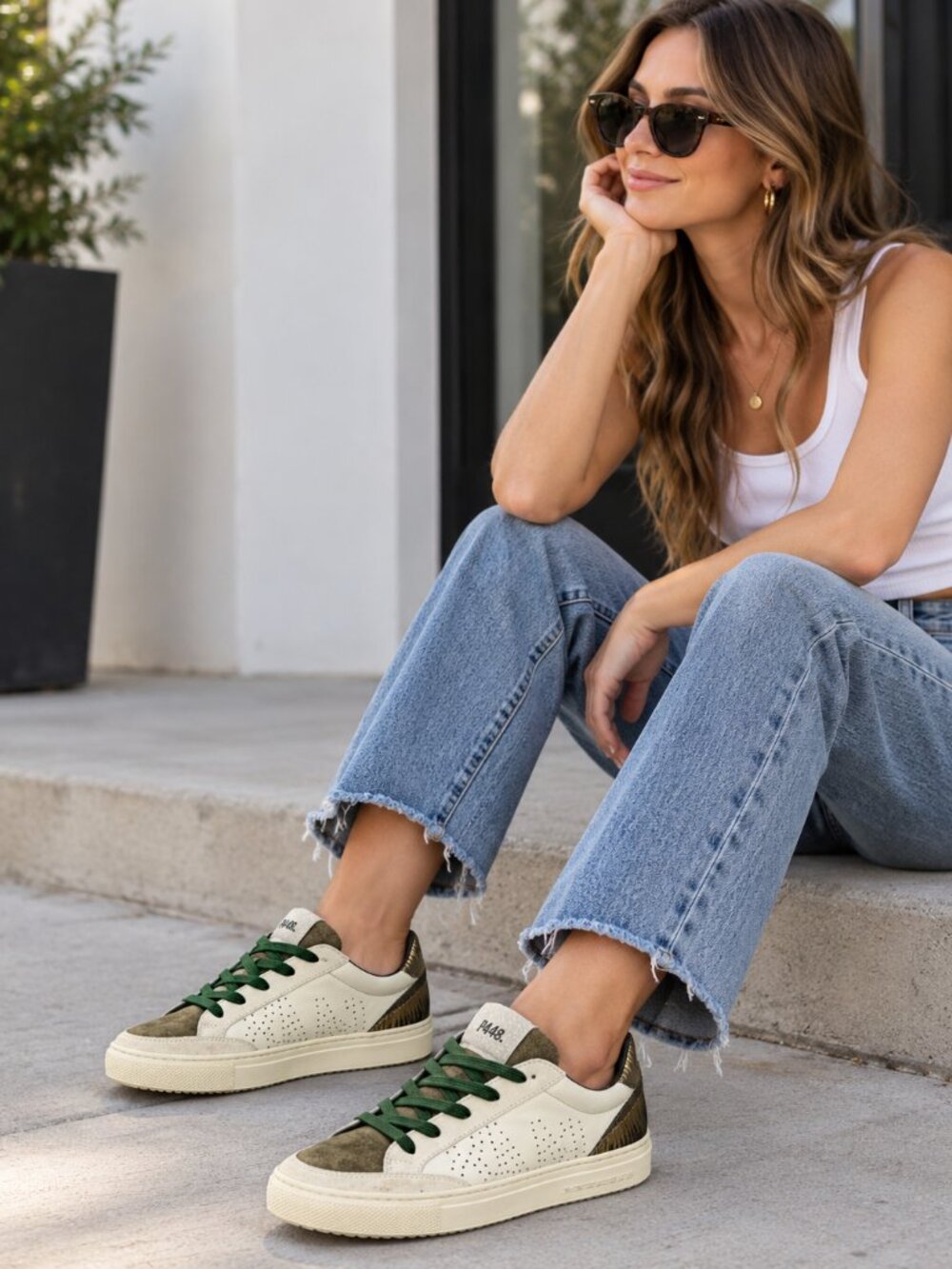 P448 Zapatilla - Distressed - F20Soho-W Clarm  Size 36 - Fits TTS US 6
